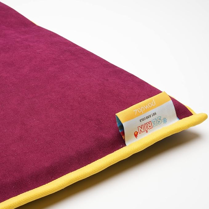 Cooling Heating Mat for Cat & Dog Small Medium Pet (16x24), 5 Layers Microwave Water Repellent No-Electric Thermal Pad Washable Non Slip Indoor Outdoor Warming Gel Summer Bed (Burgundy)