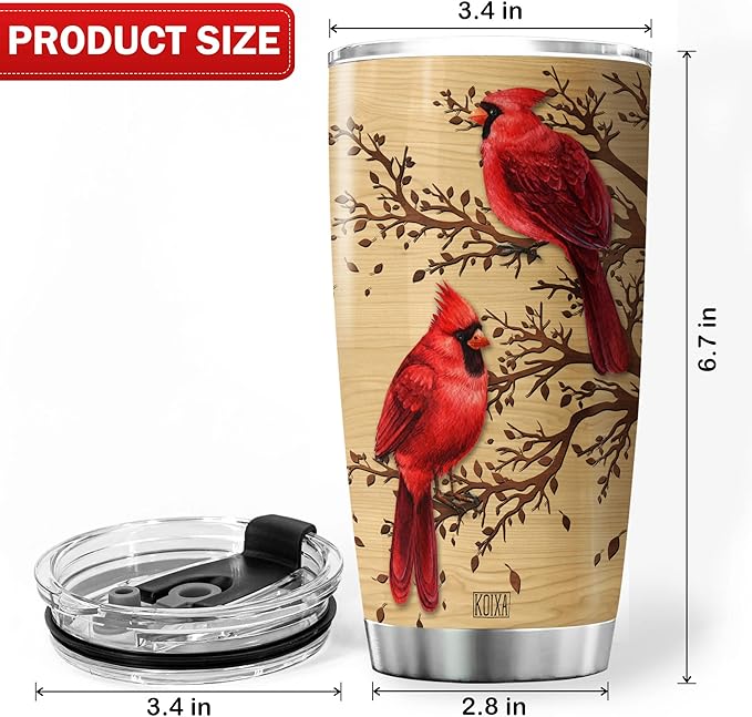 Cardinal Bird Stainless Steel Tumblers Those We Love Dont Go Away They Fly Beside Us Everyday Loss Of Loved One Sympathy Gift Insulated Stainless Steel Cup Gifts