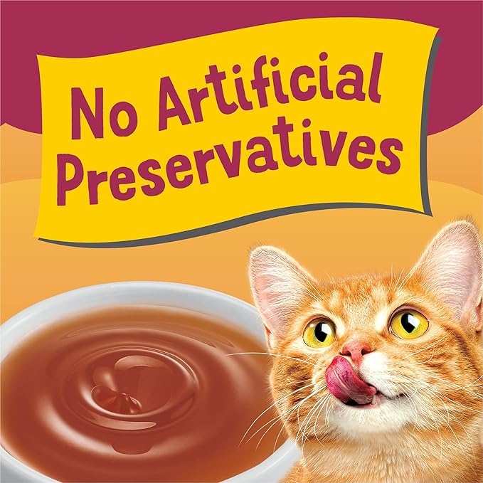 Friskies Purina Poultry Faves Lickable Cat Food Topper Variety Pack - 24 ct. Box