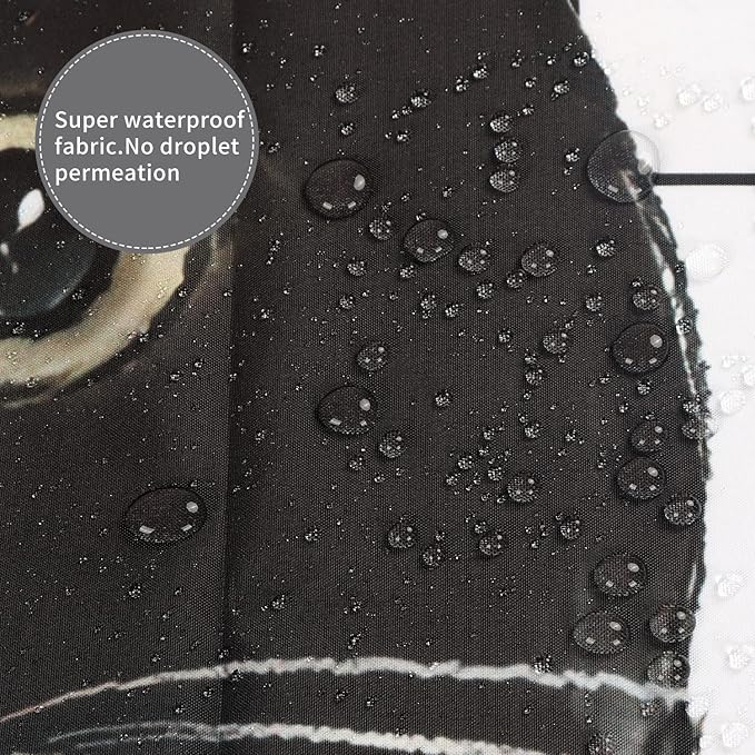 Black Cat Shower Curtain, Funny Kitty Cute Animal Plaid Machine Washable Waterproof Durable Fabric for Bathroom Decor Bathtub with 12 Hooks 72x72