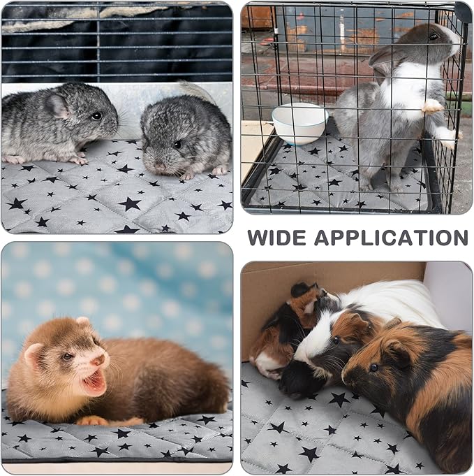 Self Warming Cat Bed Self Heating Dog Mat Star Pattern Warm Thermal Pet Pad Reflects Body Heat Washable Soft Puppy Crate Pad Anti Slip Kennel Mat Blanket for Indoor Pets(24 x 35 Inches)