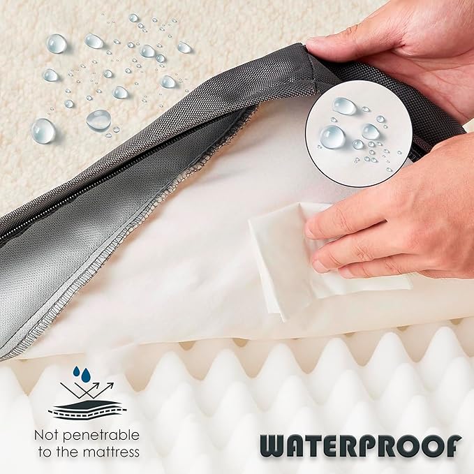 Orthopedic Dog Bed, Memory Foam Revisable Two Side with Washable Removable Cover, Small 20”x15”