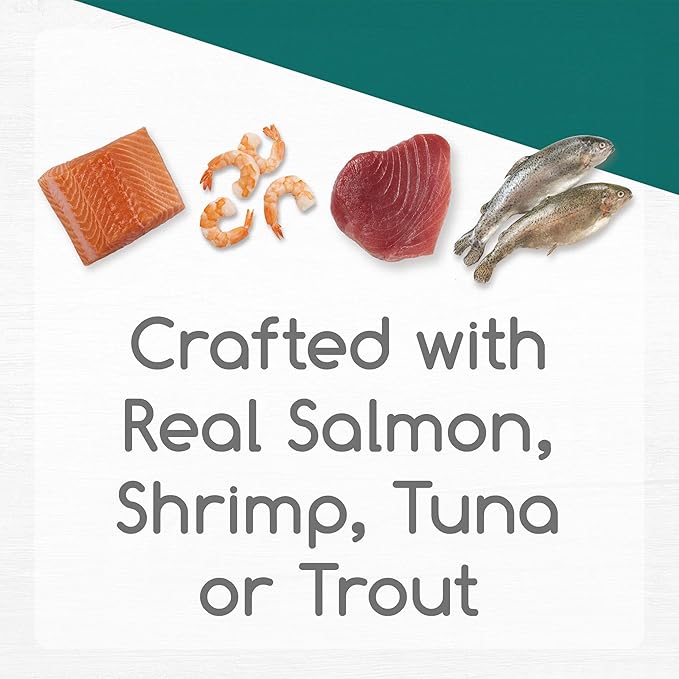 Purina Fancy Feast Wet Cat Food Variety Pack Gourmet Naturals Seafood - (Pack of 30) 3 oz. Cans