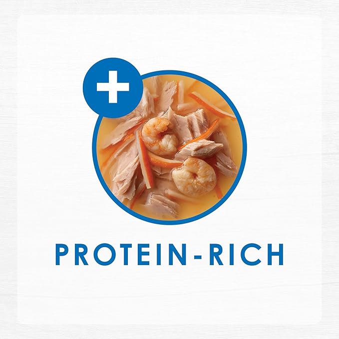 Purina Fancy Feast Broth Complement Chicken and Seafood Lickable Grain Free Wet Cat Food Variety Pack - (Pack of 20) 1.4 oz. Pouches