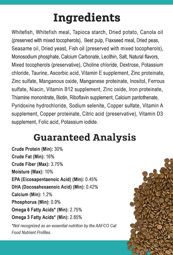 Tender & True Ocean Whitefish & Potato Recipe Cat Food, 7 lb