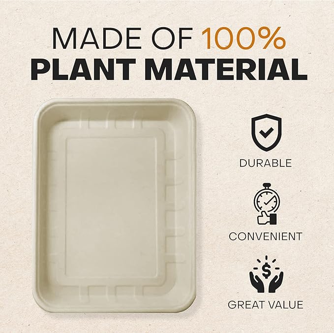 5-Pack Disposable Litter Boxes, Includes 1 Reusable Plastic Splash Shield. Low Entry for Senior Cats, Travel, Guinea Pigs, or Rabbits