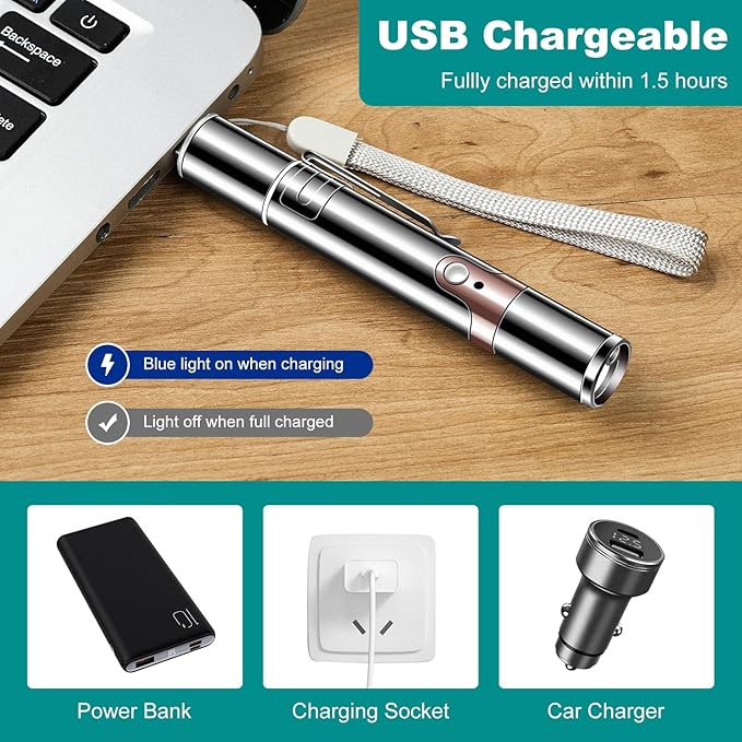 Cowjag Laser Pointer, Cat Birds Toy Pointer for Indoor, Cat Mouse Toys Wand Light Pet Interactive Toys to Keep Cat Busy, for Kitten Cat Dog Chase Play