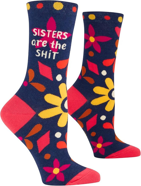 Blue Q Women's Funny Novelty Crazy Crew Socks with Sayings