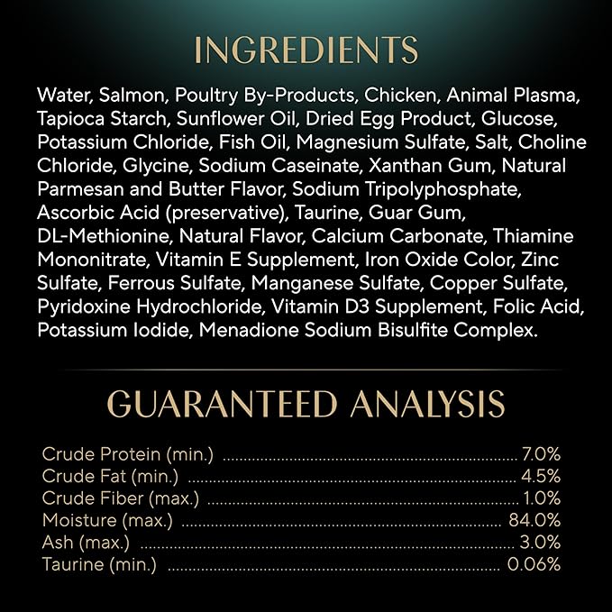 Sheba Perfect Portions Bistro Adult Wet Cat Food, Salmon in Creamy Sauce Entree, (24) 2.6 oz. Twin-Pack Trays