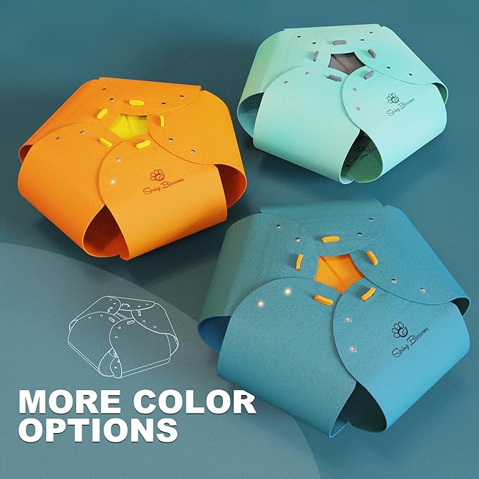 Spring Blossoms Cat Tunnel, Cat Cave for Indoor Cats Bed,Scratch Resistant Cat Toys for Medium Large Cats Hide and Seek Toy (Peacock Blue)