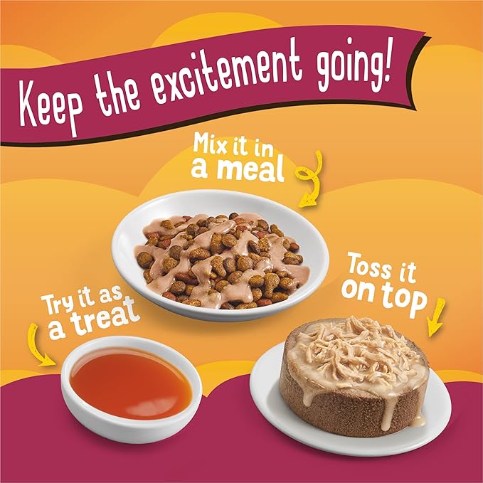 Friskies Purina Poultry Faves Lickable Cat Food Topper Variety Pack - 24 ct. Box