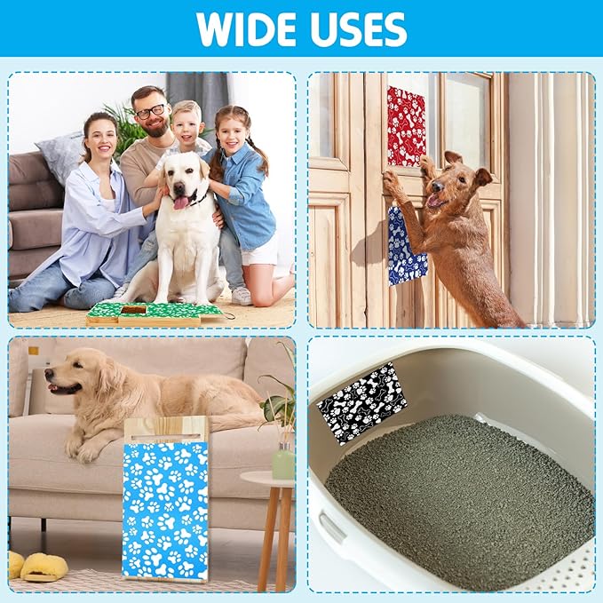 Fulmoon 5 Pcs Dog Scratch Pad Cat Nail File Scratcher Liner Replaceable Sandpaper for Litter Box Furniture Pet Manicure Pedicure Dog Claw Care Replacement Sand Paper 9x11''