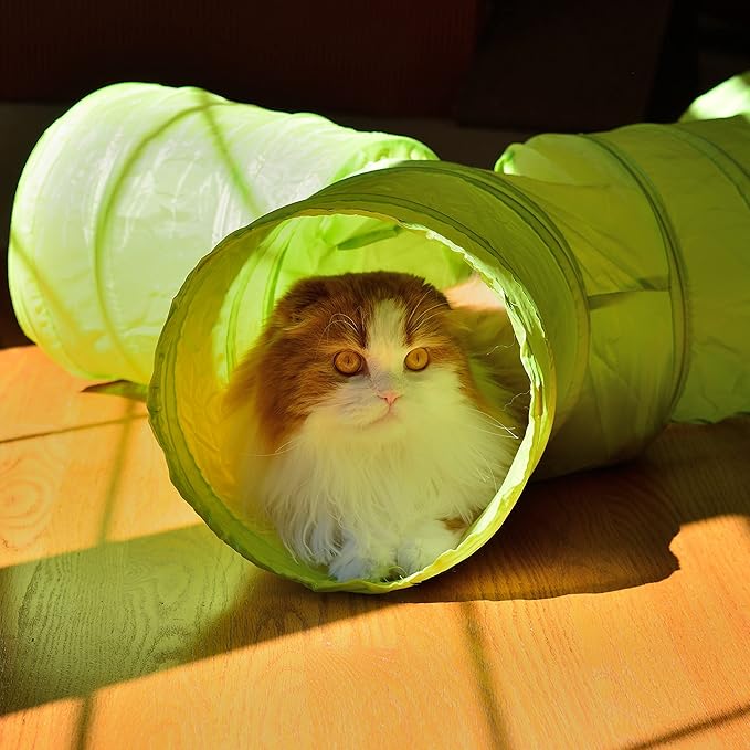 Youngever Cat Tunnel, Cat Tube Tunnel, Pet Tube Toy, 4 Ways Cat Tunnel, Kitty Tunnel