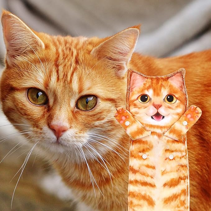 Cat Funny Hand Towels for Bathroom Kitchen - Cute Decorative Fairy Tale Cat Decor Hanging Washcloths Towels Super Absorbent Soft - Housewarming Birthday Christmas Fun Gifts for Women Cat Lovers