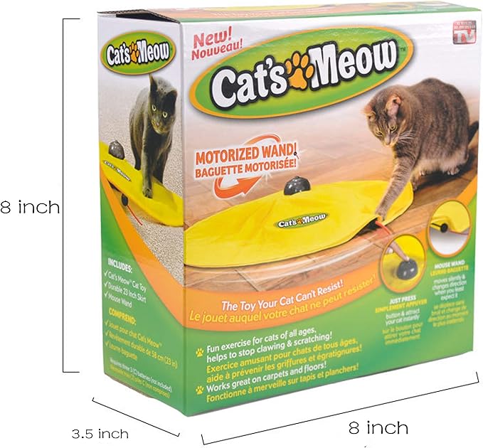 Buyter Cat's Meow Undercover Toy Moving Panic Mouse Interactive Play for Kitten