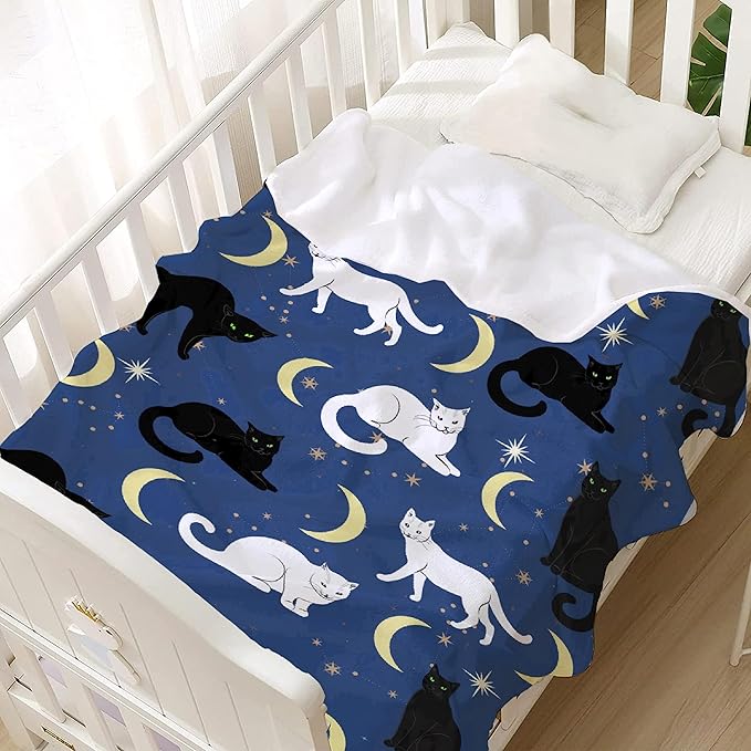 Cute Cats Blanket Throw Super Soft and Cozy Blankets for Home Decoration, Couch, Bed, Sofa 120 in x 90 in Extra Large for Family for All Seasons