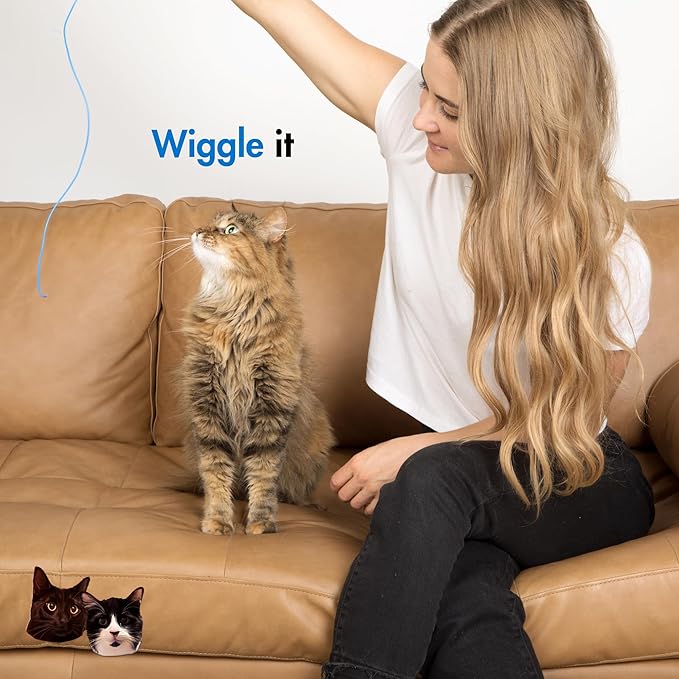 Niko and Oscar's Cat Toys | The Blue String | Cat String Toy | (1-Pack, Original, Blue)