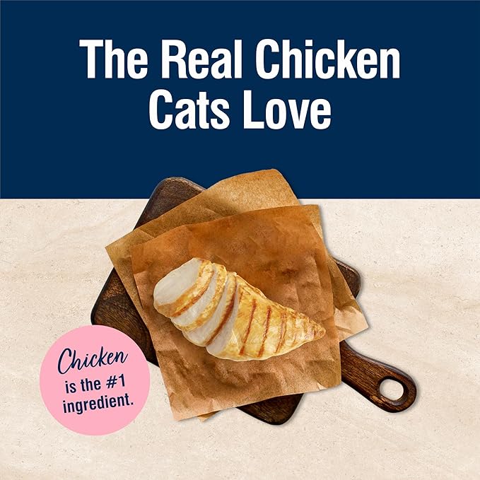 Blue Buffalo True Solutions Blissful Belly Digestive Care Natural Wet Food for Adult Cats, Chicken, 3-oz. Cans (24 Count)