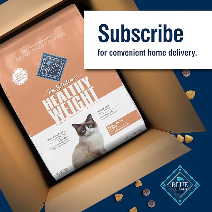 Blue Buffalo True Solutions Healthy Weight Natural Weight Control Adult Dry Cat Food, Chicken 11-lb Bag
