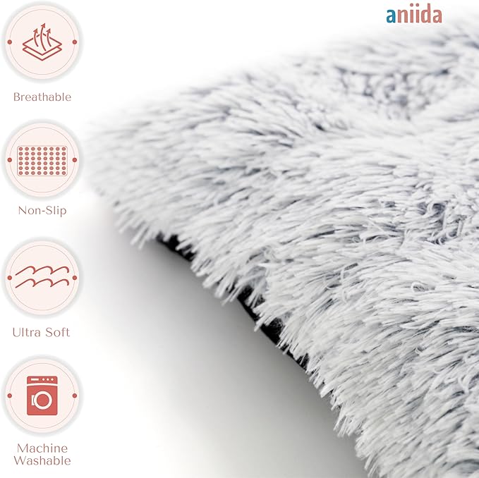 Washable Dog Cat Bed, Washable Pet Bed, Cat Beds for Indoor Cats, Dog Bed Medium Size Dog, Small Dog Bed, Comfortable Bed for Dogs and Cats (Medium 31L x 21W x 5Th inches)