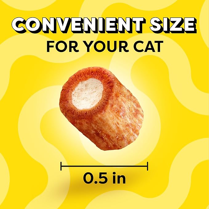 Temptations Tender Fills Grilled Salmon Flavor Crunchy and Soft Adult Cat Treats, 2.1 oz. Pouch (Pack of 12)