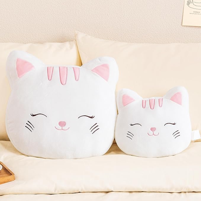 Lazada Kids Pillow White Cat Plush Pillows Toy Soft Gift Baby Girl Gifts White 15 Inches…