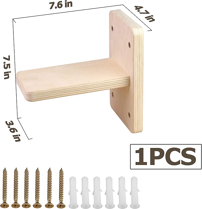 Wall Mounted Stairs for Cats, Cat Wall Mounted Shelves Board, Kitten Wall Ladder Climber Wooden Cat Wall Shelf Set Float, Cat Scratching Post Steps Cat Perch for Climbing Playing Lounging