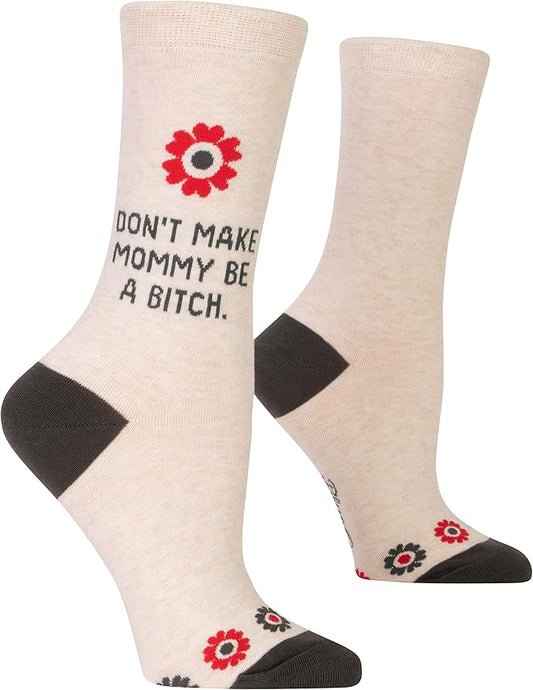 Blue Q Women's Funny Novelty Crazy Crew Socks with Sayings