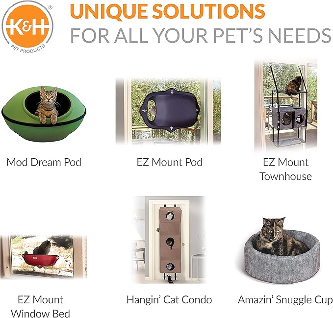 K&H Pet Products Cat Tunnel Tube Toy - Collapsible, Interactive Play Tube with Peek Hole for Indoor Cats, Kittens, Puppies, Rabbits; Compatible with K&H Cat Towers - Straight, Black 35" x 9"