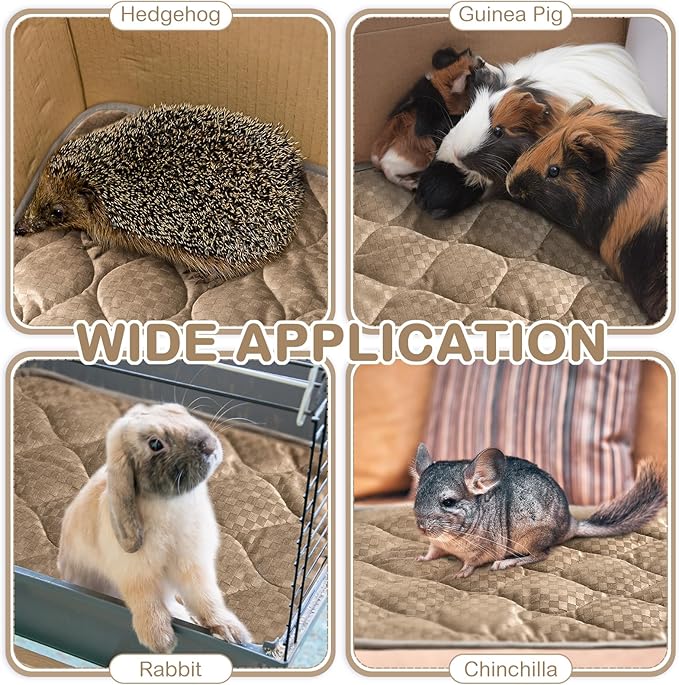 4 Pack Self Warming Cat Bed 16 x 20 Self Heating Cat Mat Warm Thermal Pet Pad Washable Dog Crate Pad Body Heat Dog Cat Bed Mat Blanket Non Slip Bottom for Outdoor Indoor Pets(Camel)