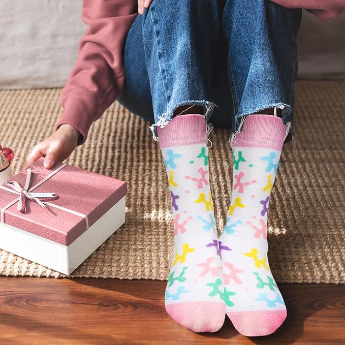 AGRIMONY Funny Cat Dog Socks for Women Teen Girls-Animal Novelty Cute Socks-Mothers Day Cat Dog Mom Gifts Stocking Stuffers