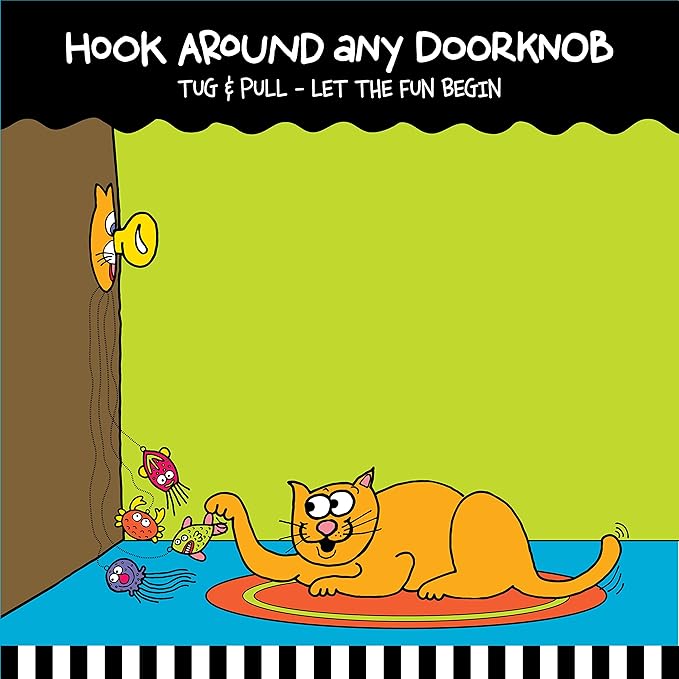 FAT CAT Catfisher Doorknob Hanger