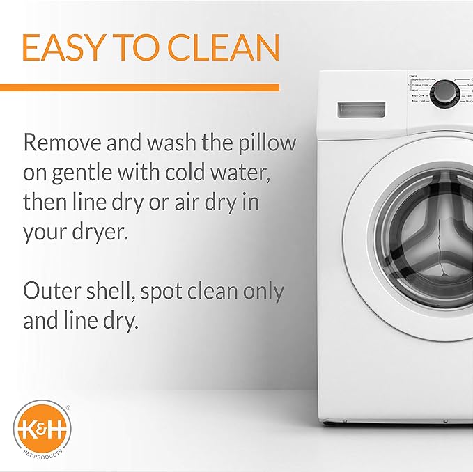 K&H Pet Products Unheated Kitty Mod Dream Pod Cat Bed for Large Cats, Indoor Cat Cave, Cat Mat Hideaway for Small or Large Cats and Kittens, Unheated Gray/Black 22 Inches