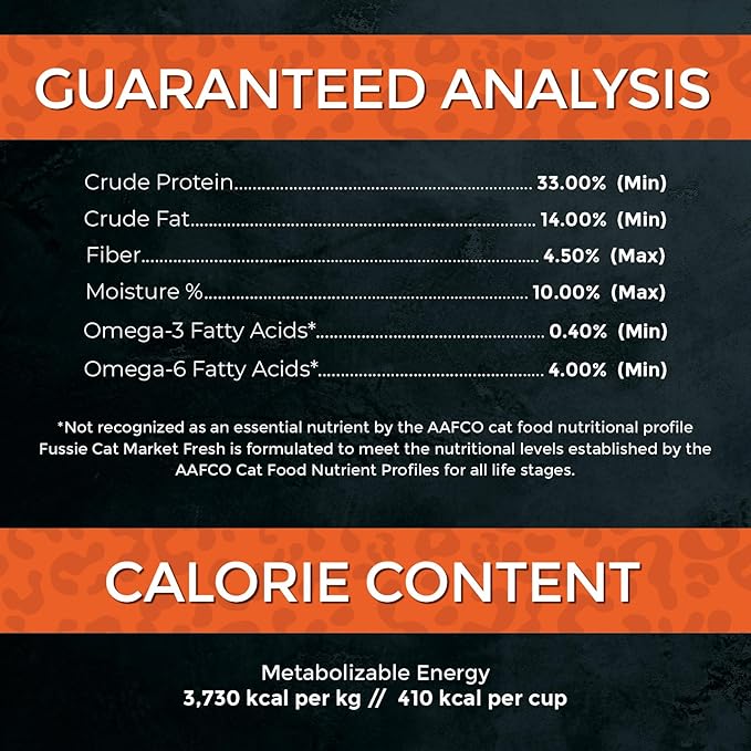 Fussie Cat Market Fresh Turkey Recipe, Dry Cat Food, 10lb Bag