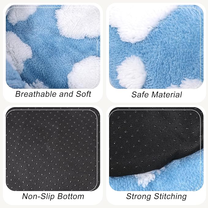 Calming Dog Bed, Dog Beds Fits up to 40 lbs Pets, Fluffy Donut Dog & Cat Bed Washable, Round Anti Anxiety Dog Bed, Small Dog Bed with Non-Slip Bottom (Blue, 28" x 28")