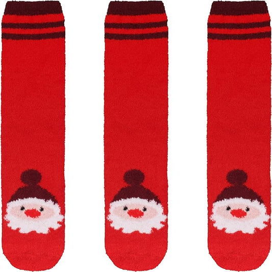 BambooMN Women's Super Soft Warm Microfiber Fuzzy Cozy Animal Socks or Christmas Winter Animal Socks, Value Pack