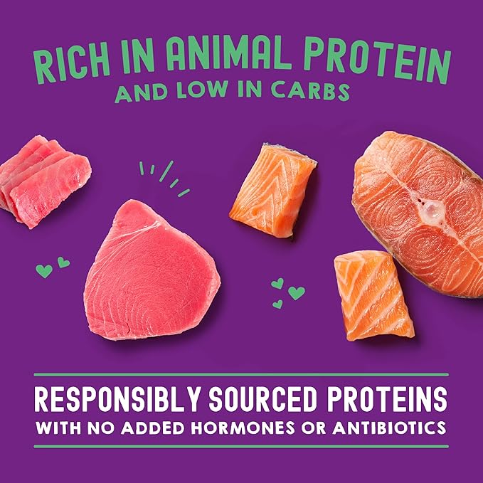 Stella & Chewy’s Carnivore Cravings Morsels & Gravy Salmon & Tuna Recipe Wet Cat Food Pouches – (2.8 Ounce Pouch, Case of 12)