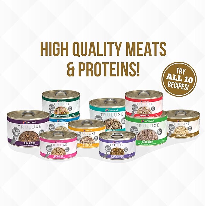 Weruva Truluxe Cat Food, Quick 'N Quirky with Chicken & Turkey in Gravy, 3Oz Can (Pack of 24)