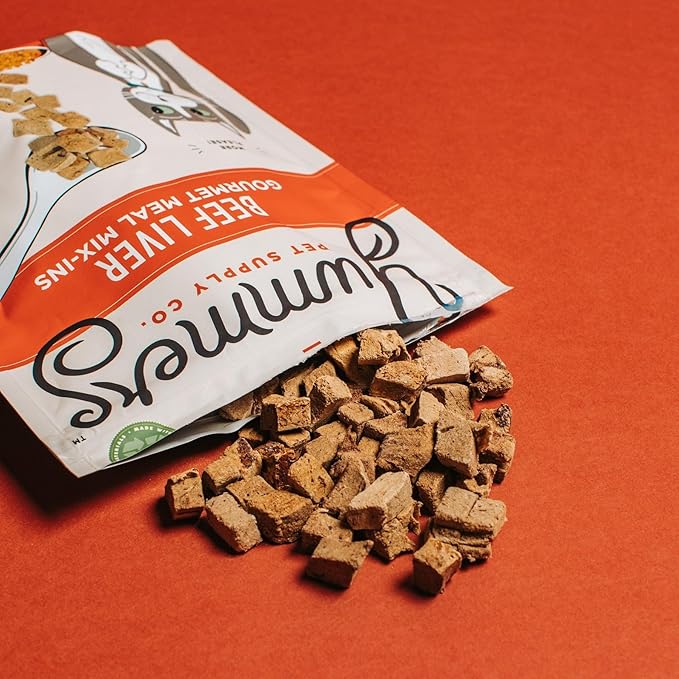 Premium Beef Liver Meal Mix-Ins, 2.5 oz - Cat Food Toppers - Freeze Dried Cat Food Mix Ins - Freeze Dried Cat Meal Toppers - Cat Food Topper for Dry Food