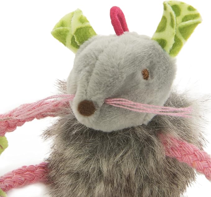 SmartyKat Bouncy Mouse Bungee Dangler Plush Cat Toy - Randomly Selected Color, One Size