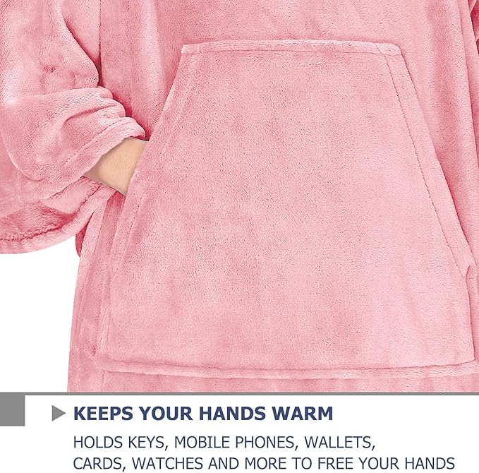 Solaris Wearable Blanket with Sleeves for Adults, Softness Comfort Warmth Fleece Gift for Women Men, Snuggy Body Throw TV Blanket for Home Office Lounge, Gift for Your Lover