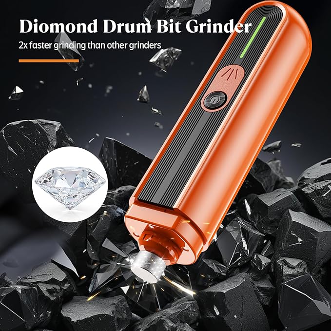 YABIFE 4-Lights Dog Nail Grinder, Easy Quick Locate Dog Nail Trimmers, for Puppy Paw Toenails or Pets from Small, Medium to Large, with Travel Lock, Whisper Quiet, Heavy Duty 3 Speeds