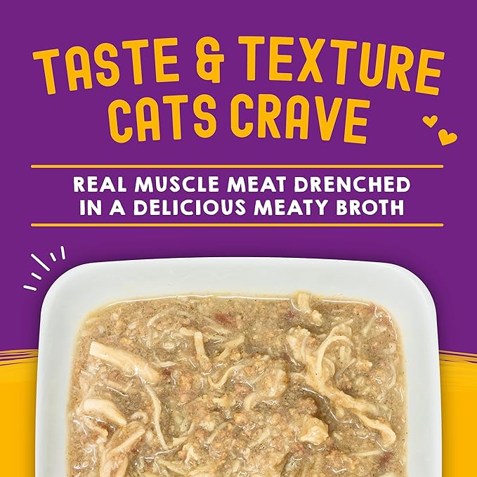 Stella & Chewy’s Carnivore Cravings Savory Shreds Wet Cat Food Pouches – Grain Free, Protein Rich Meal, Topper or Treat – Chicken & Chicken Liver Recipe (2.8 Ounce Pouches, Case of 12)