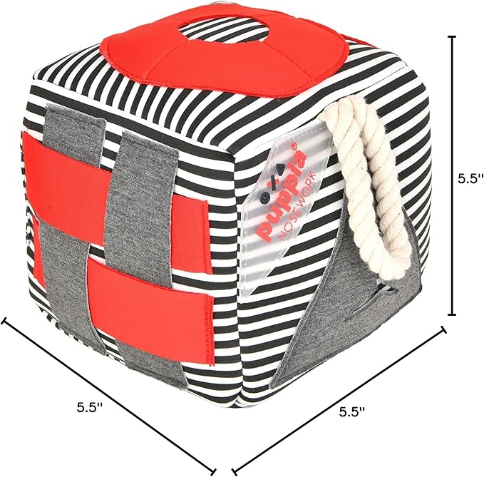 Puppia Nosework Toy - Striped - Navy