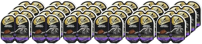 Sheba Perfect Portions Wet Cat Food Cuts in Gray Savory Mixed Grill Entree, 2.6 oz. Twin-Pack Trays (24 Count, 48 Servings)