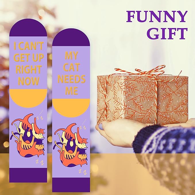 AGRIMONY Funny Cat Dog Socks for Women Teen Girls-Animal Novelty Cute Socks-Mothers Day Cat Dog Mom Gifts Stocking Stuffers