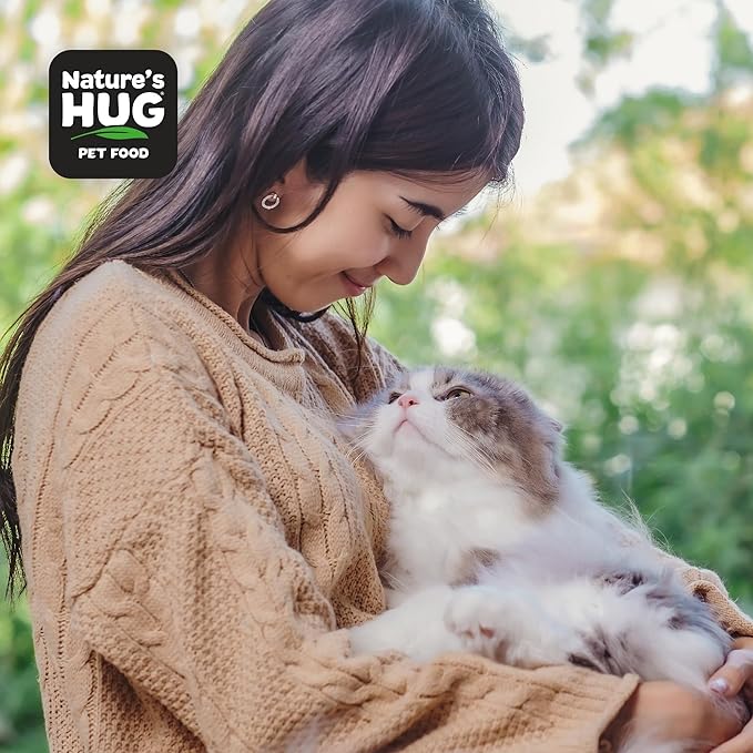 Nature's HUG Dry Cat Food, for Adult-All Breeds, 4 lb. Bag, Just Like Chicken Recipe, Grain Free & Hypoallergenic, Supports Microbiome Health, Sustainable Complete Protein & Balanced Nutrition