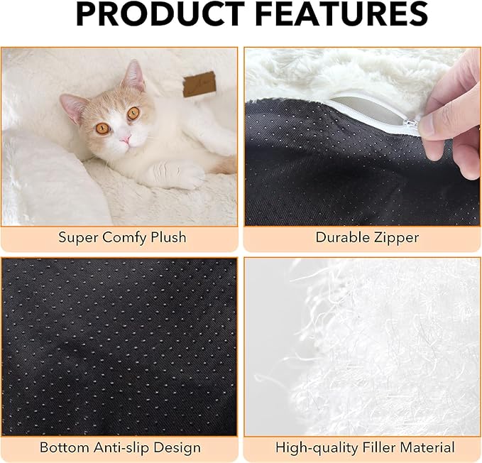 Asou Cat Couch Bed Kitty Couch Bed Cat Sofa for Small Cats Anti-Slip Kitty Couch Bed Cat Bed Pet Couch Bed