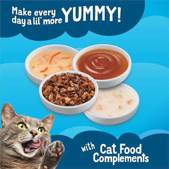 Friskies Purina All-Star Faves Lickable Gravy Cat Food Topper Wet Cat Food Variety Pack - 24 ct. Box