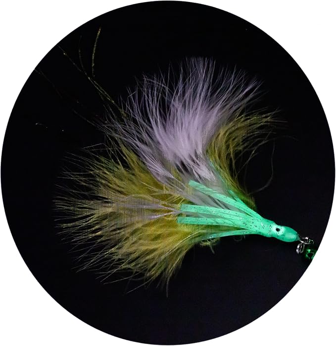 Multisurface Round Base Cat Wand Toy Glow in the Dark Octopus Attachments Cat Toy Feather Wand Suction Cup Feather Cat Toy Cat Toy Interactive Toys Cat Toys Cat Wand Toys for Cats Indoor Kitten Toy